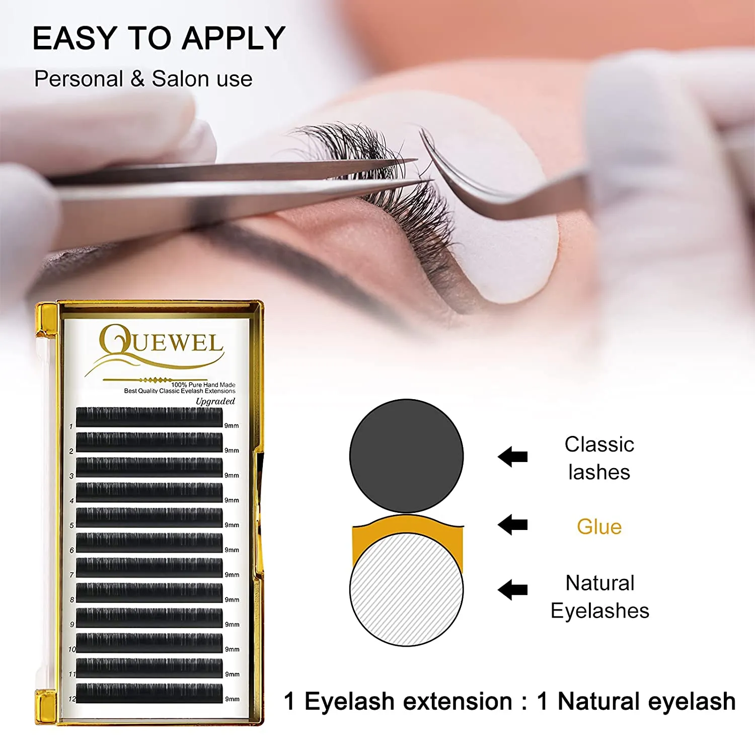 0.07mm Classic Lash Extensions JH series | Quewel®