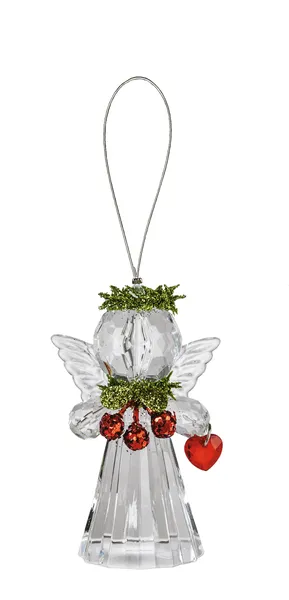 3"H Teeny Mistletoe Angel Ornament