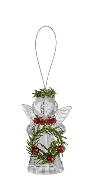 3"H Teeny Mistletoe Angel Ornament