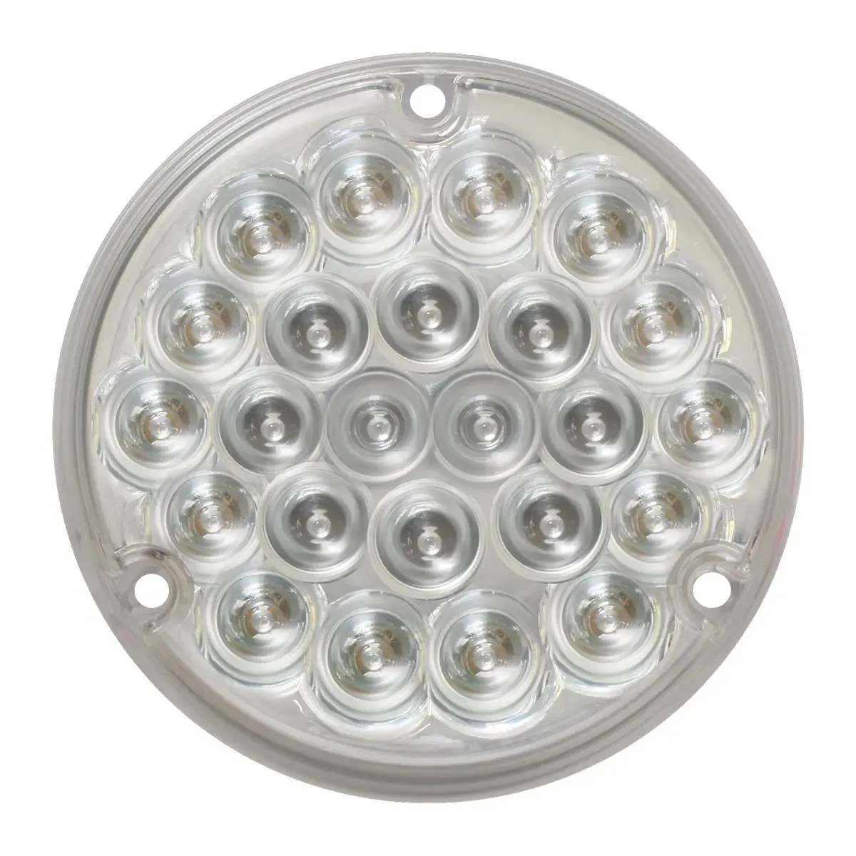 4" PEARL BLUE/CLEAR 24 LED LIGHT W/ #1156 SOCKET BASE