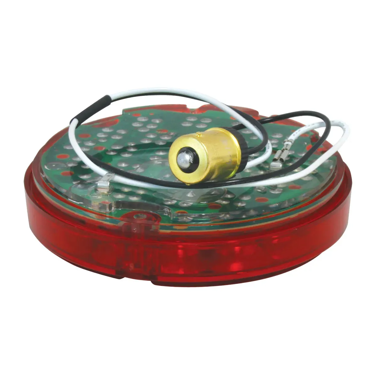 4" PEARL BLUE/CLEAR 24 LED LIGHT W/ #1156 SOCKET BASE