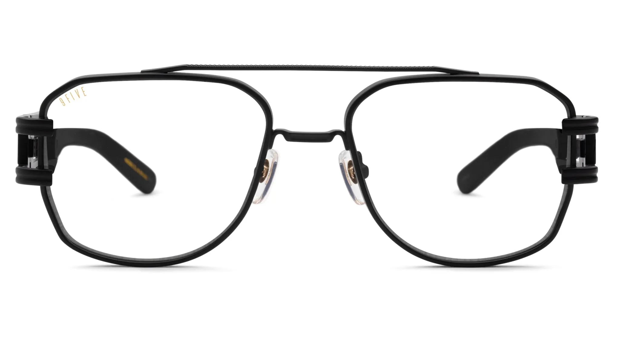 9FIVE Royals XL Matte Blackout Clear Lens Glasses Rx