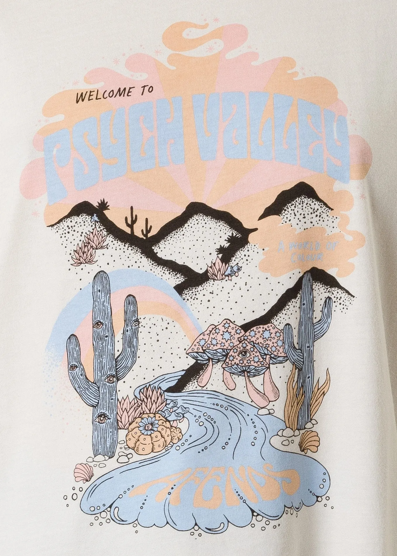 Afends Womens Psych Valley - Fashion Fit Tee