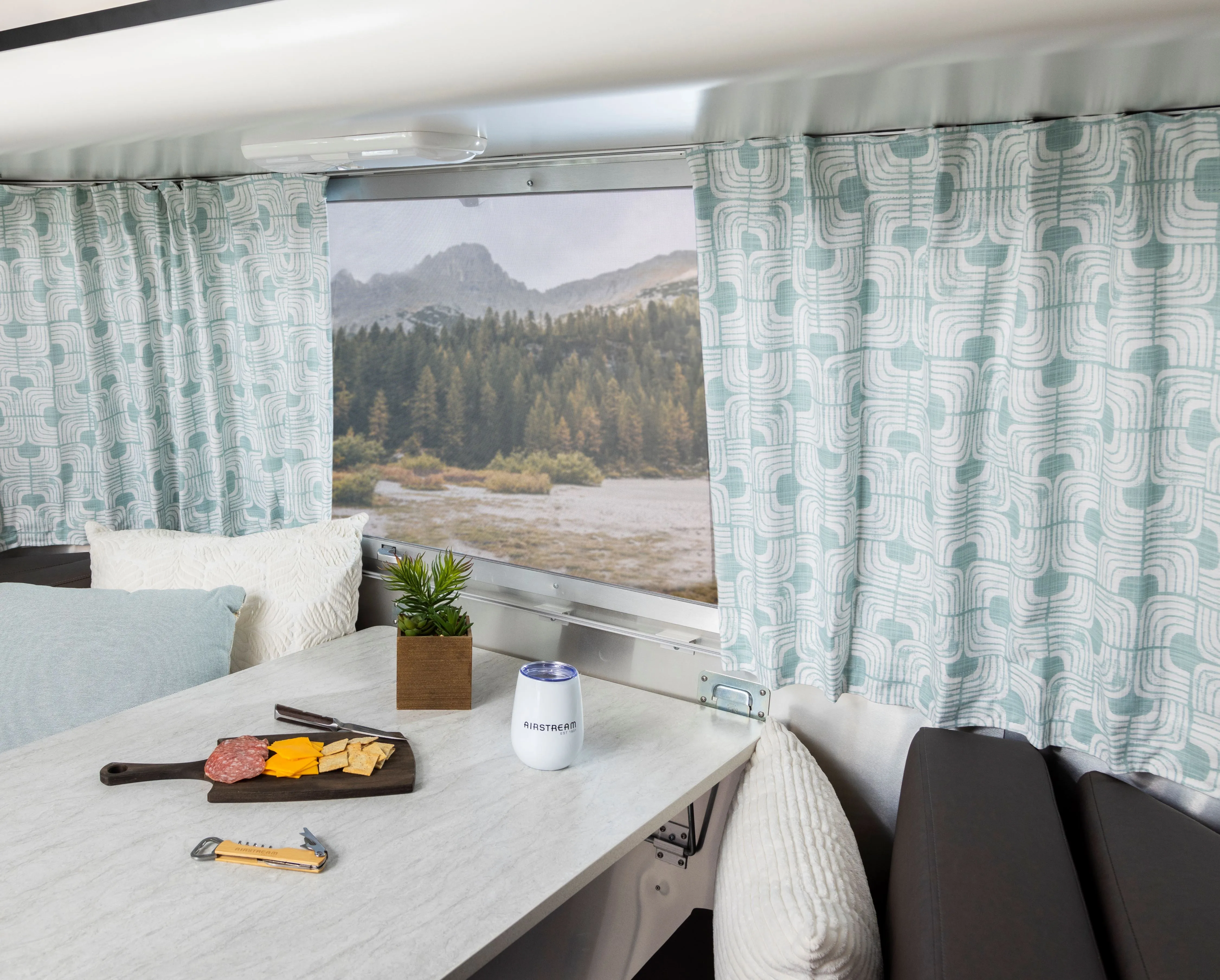 Airstream Printed Custom Curtains for Caravel Travel Trailers