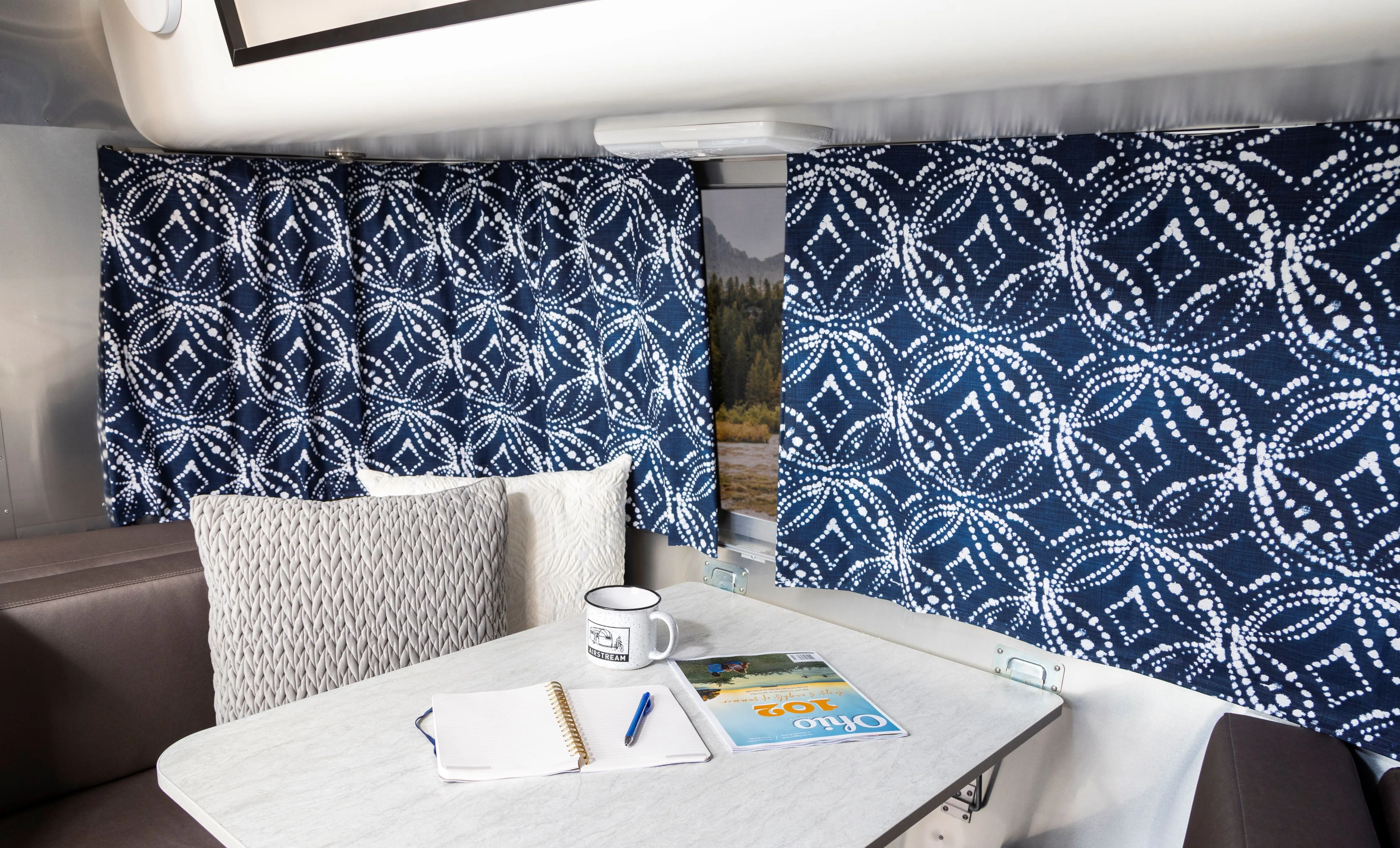 Airstream Printed Custom Curtains for Caravel Travel Trailers