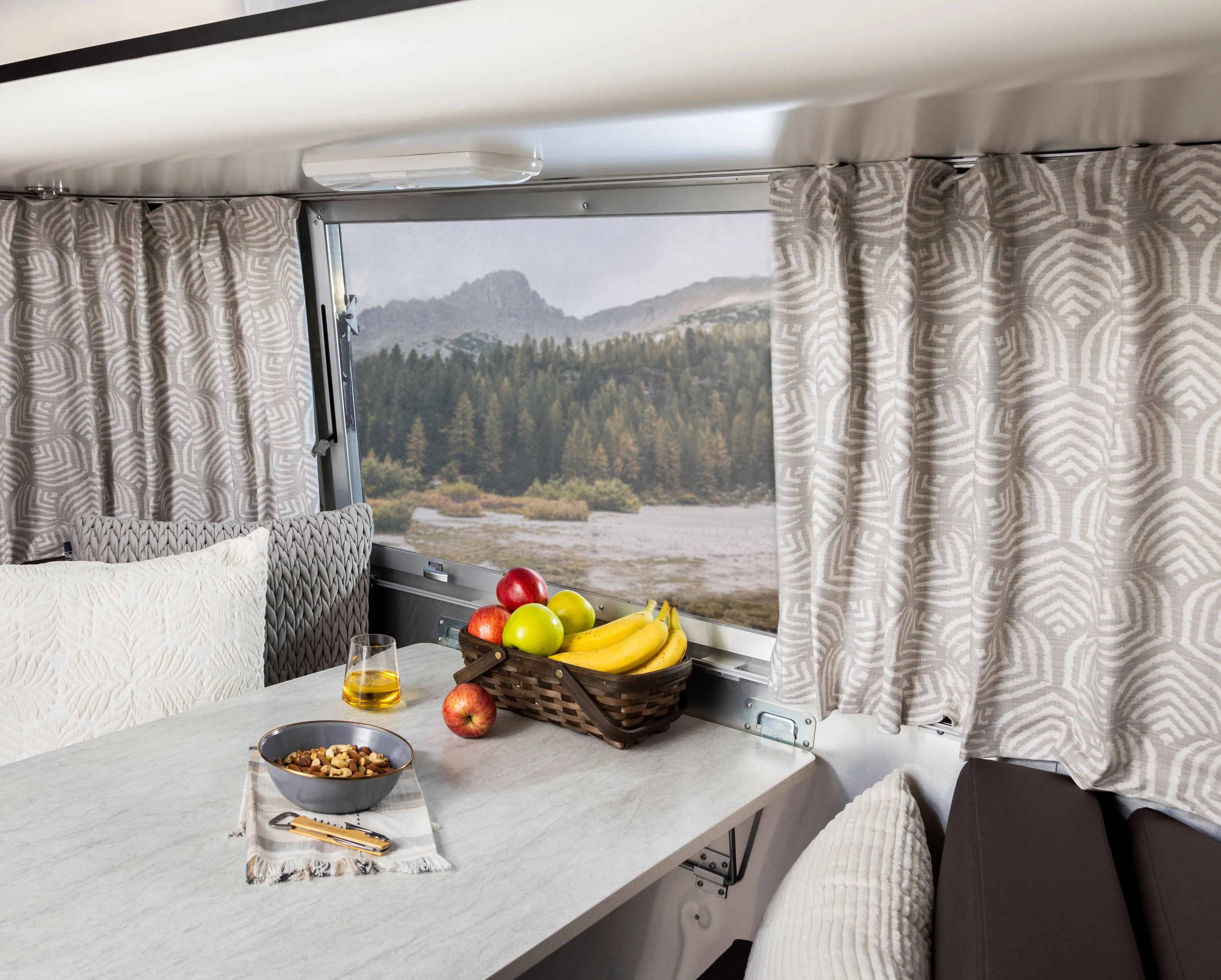 Airstream Printed Custom Curtains for Caravel Travel Trailers