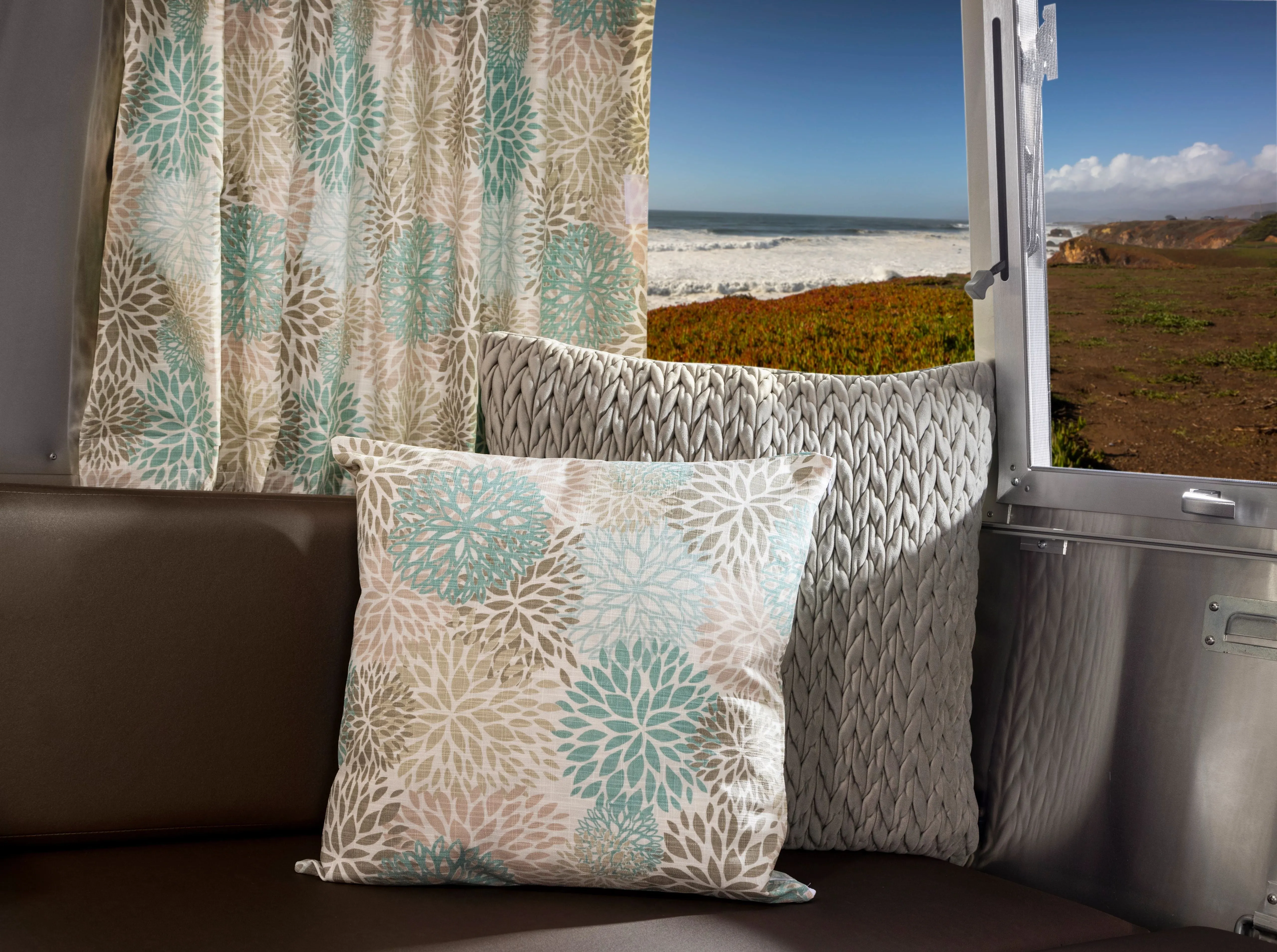 Airstream Printed Custom Curtains for Caravel Travel Trailers