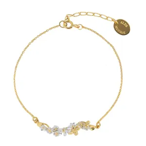 Alex Monroe In-Line Garden Gathering Bracelet with Itsy Bitsy Bee