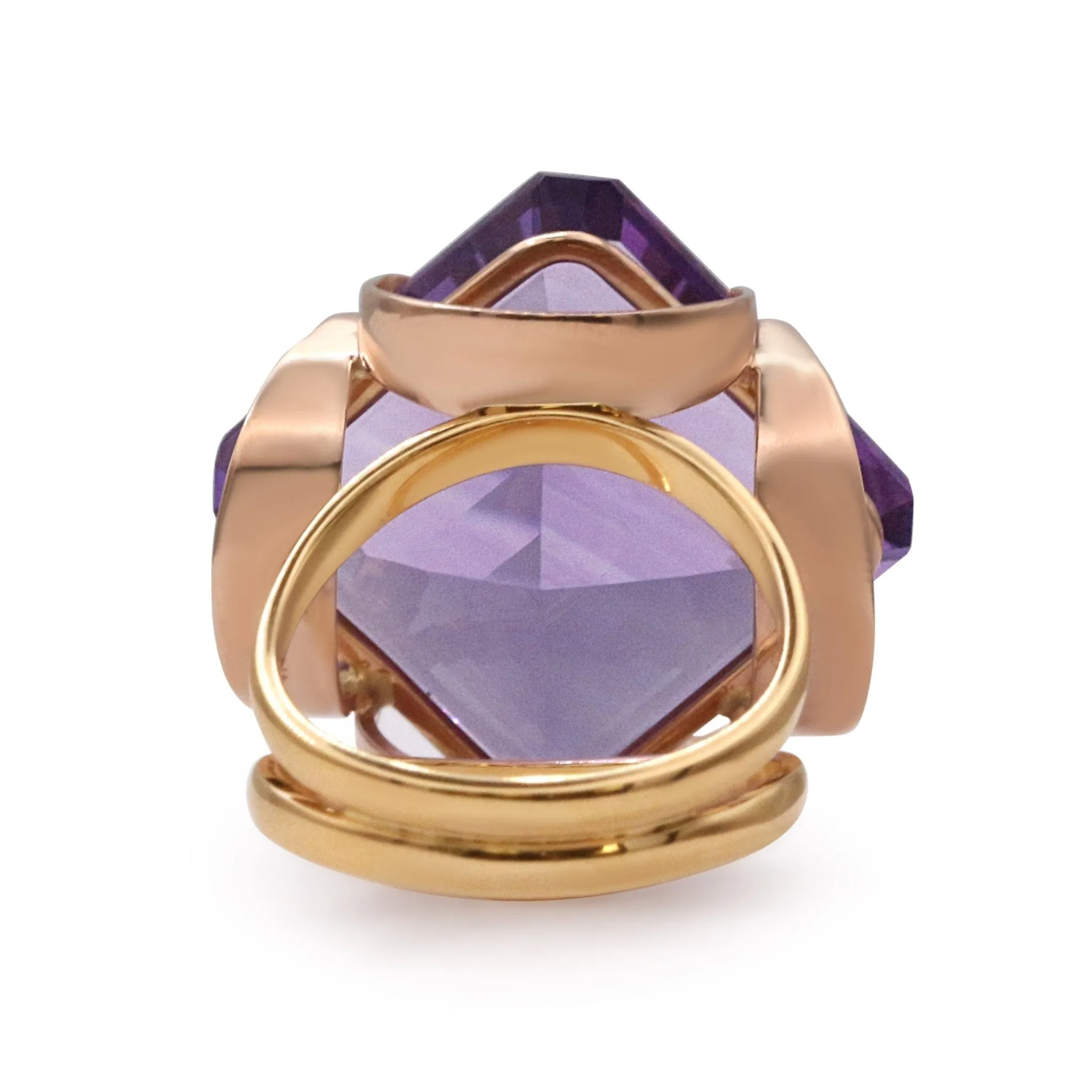 Amethyst Two Colour Ring By Dolce & Gabbana
