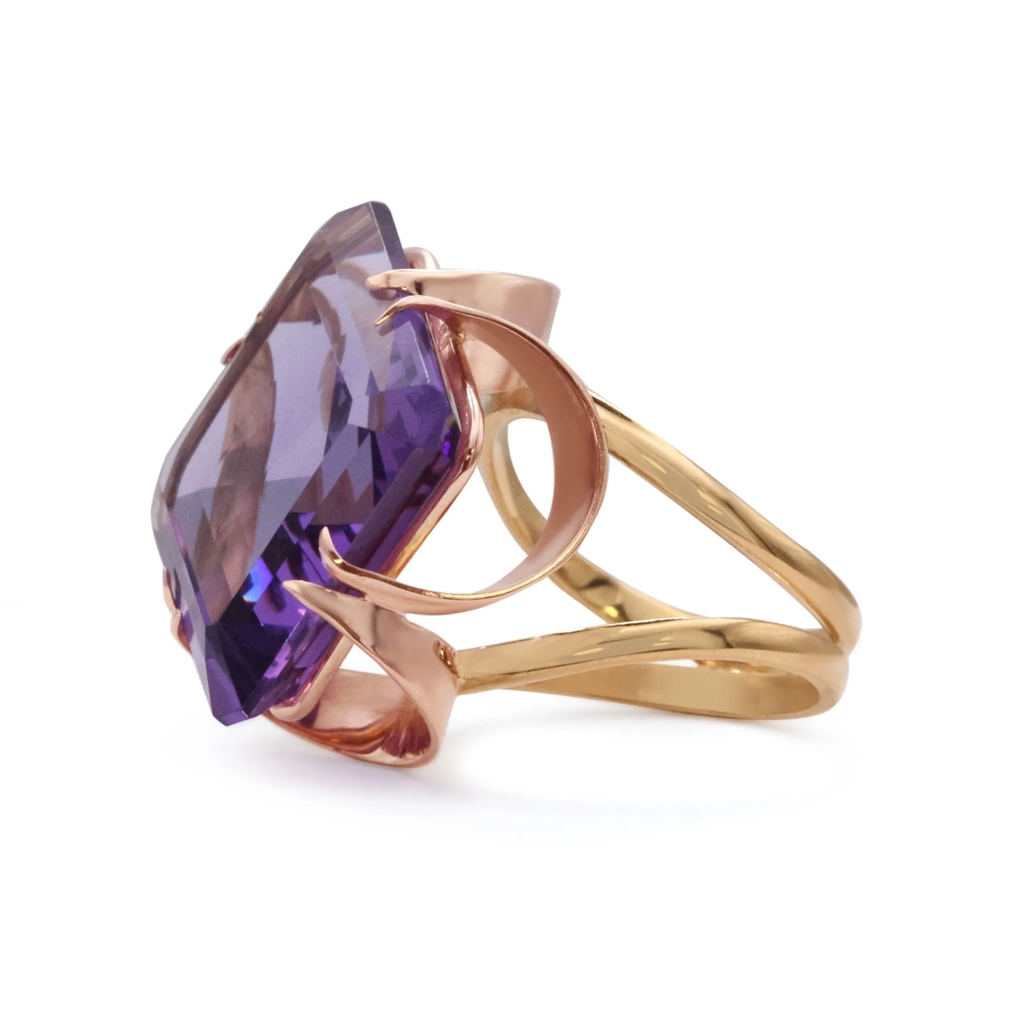 Amethyst Two Colour Ring By Dolce & Gabbana