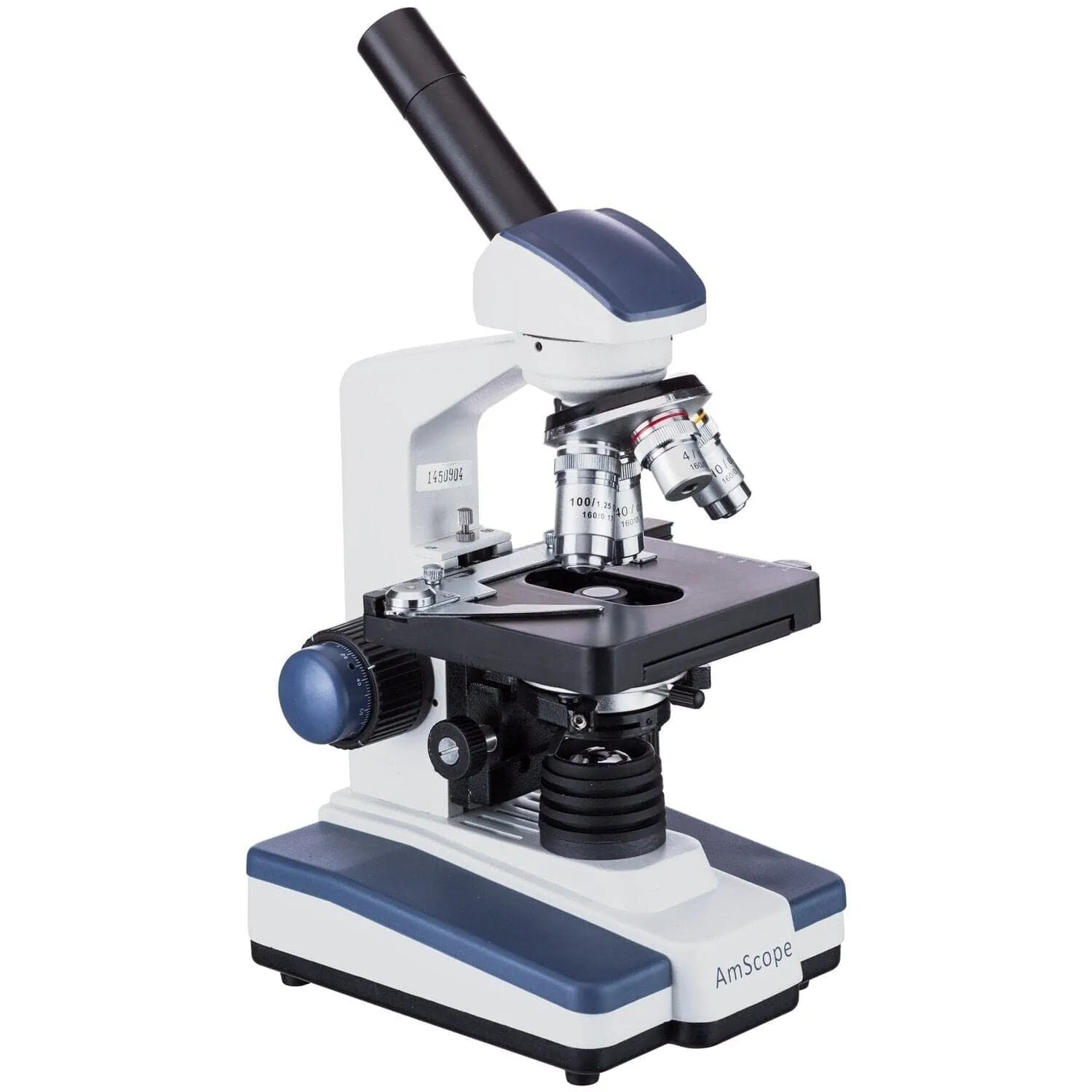AmScope M620 Series Monocular LED Compound Microscope 40X-2500X Magnification With 18MP USB 3.0 C-mount Camera