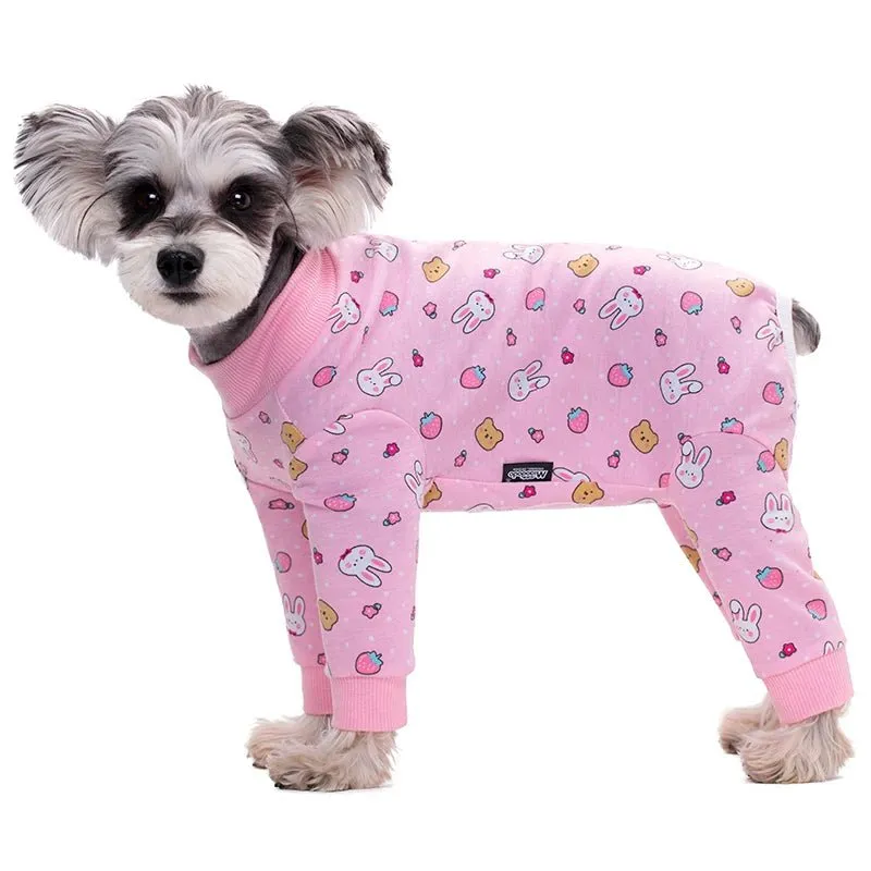 AnniePaw Cozy Anti-Lick Full Belly Recovery Suit for Dogs