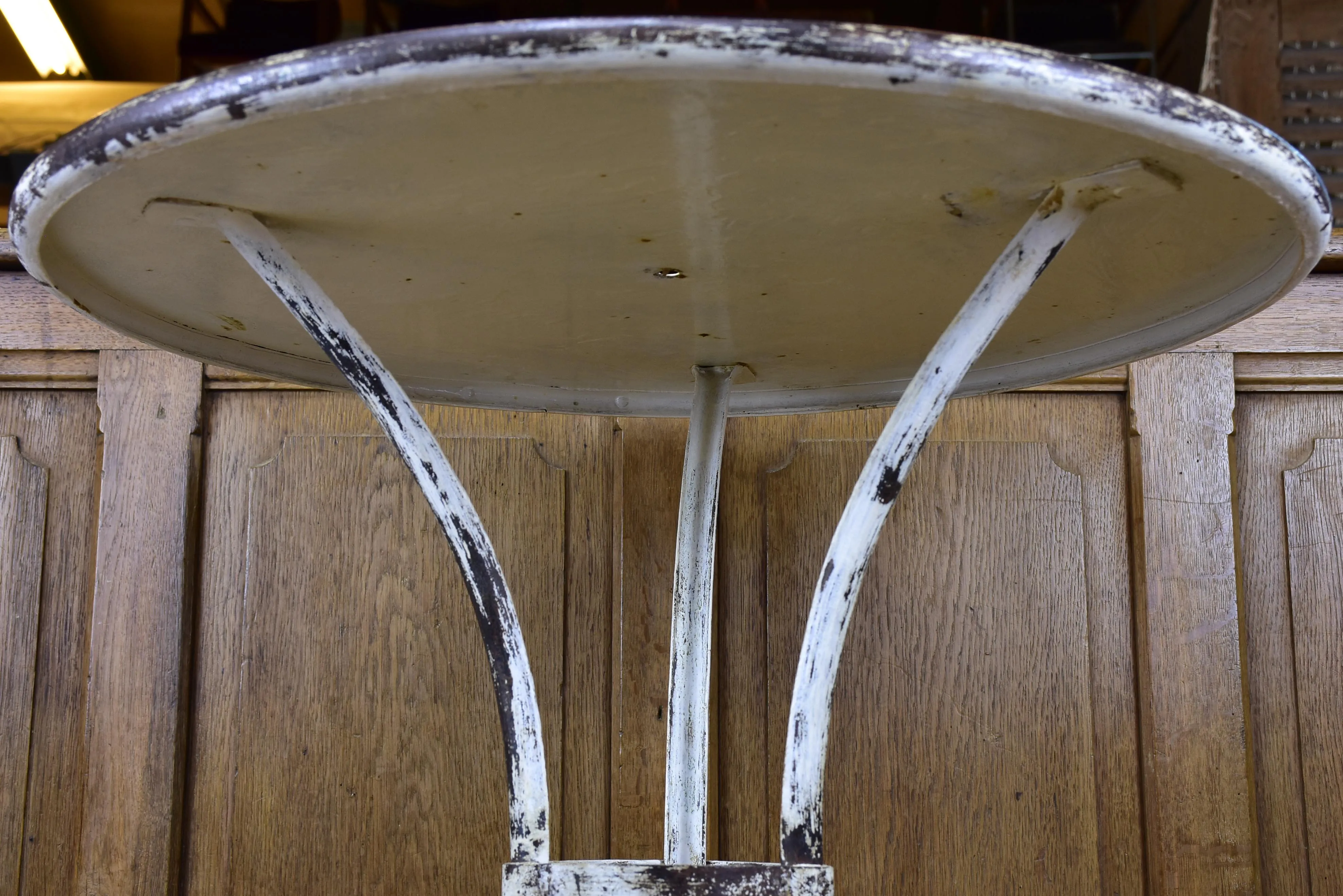 Antique French round garden table - Arras