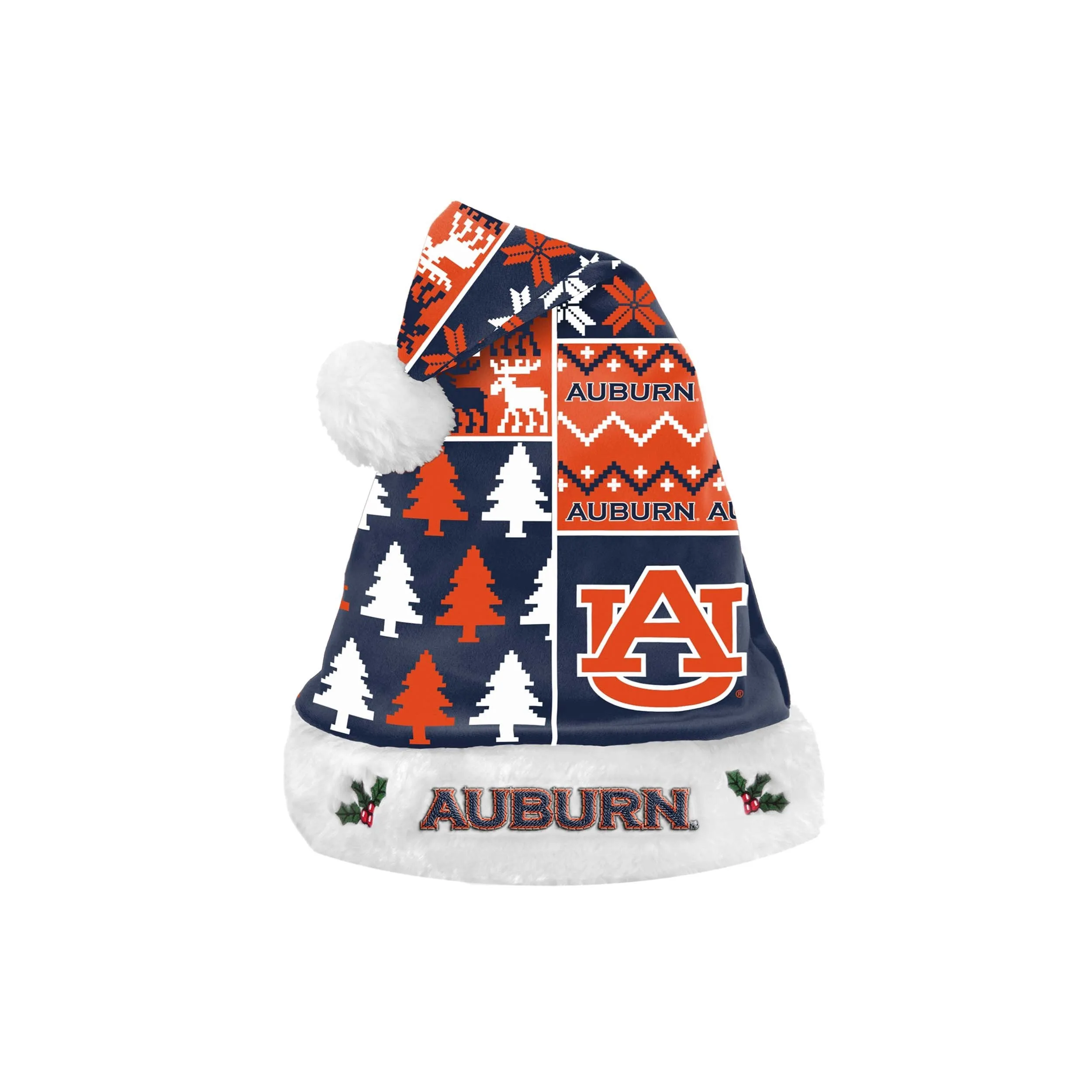 Auburn Tigers NCAA Busy Block Family Holiday Pajamas