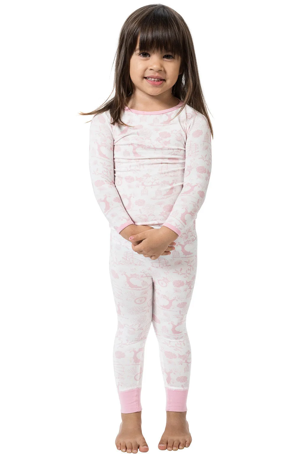 Bamboo long John Pyjamas- Oriental Girl