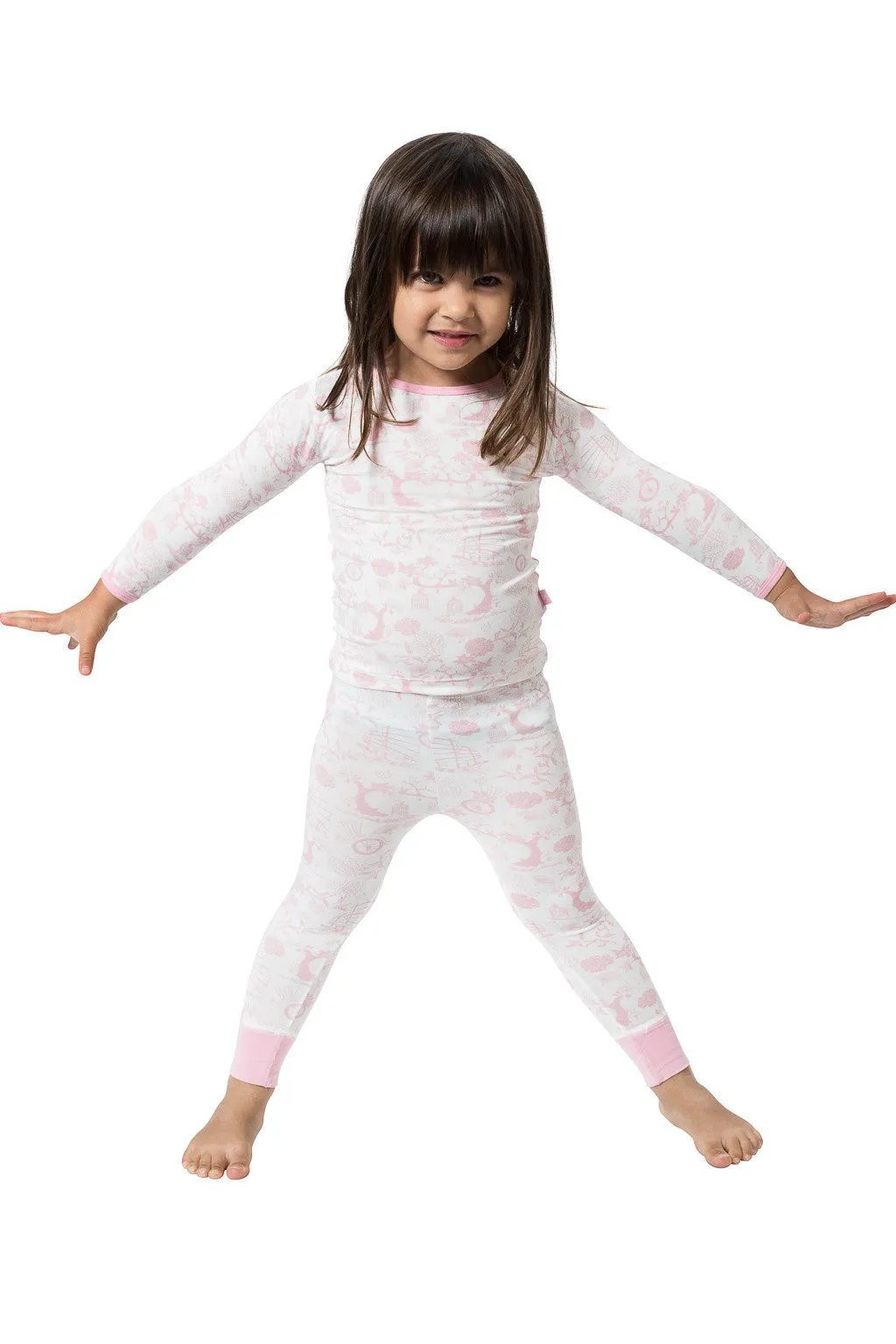 Bamboo long John Pyjamas- Oriental Girl
