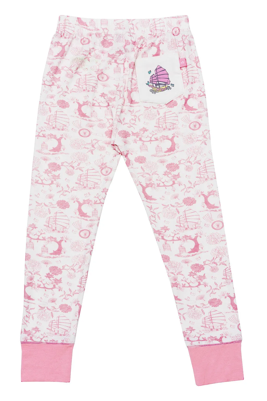 Bamboo long John Pyjamas- Oriental Girl