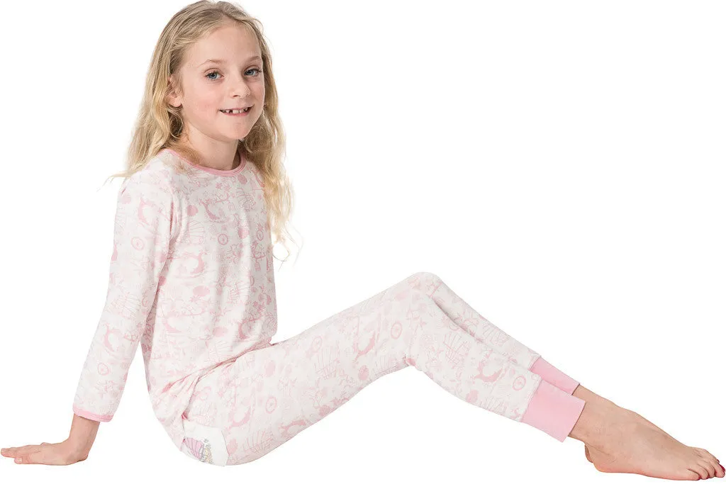 Bamboo long John Pyjamas- Oriental Girl