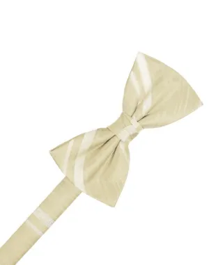 Bamboo Striped Satin Kids Bow Tie
