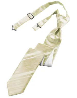 Bamboo Striped Satin Skinny Windsor Tie