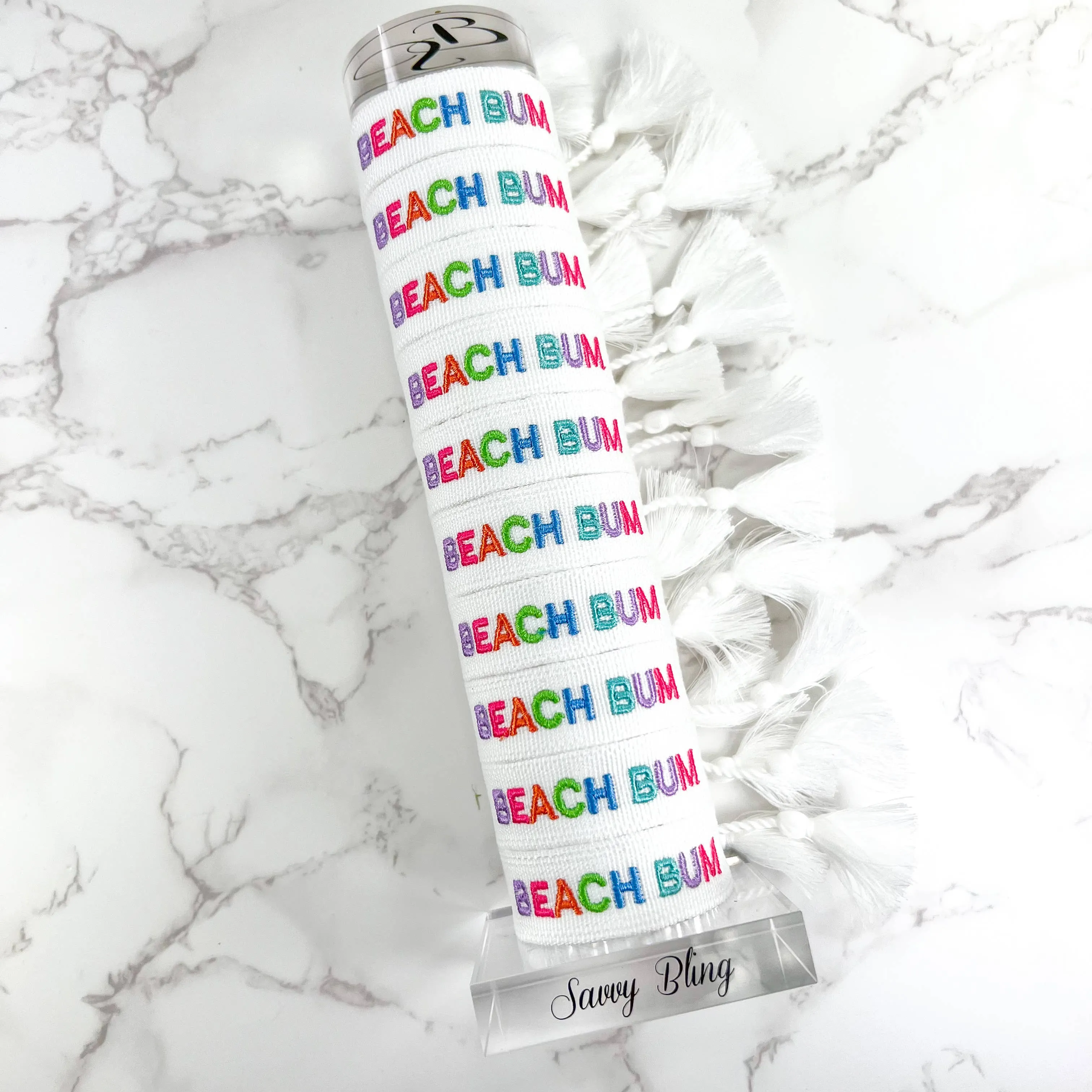 Beach Bum Embroidered Bracelet