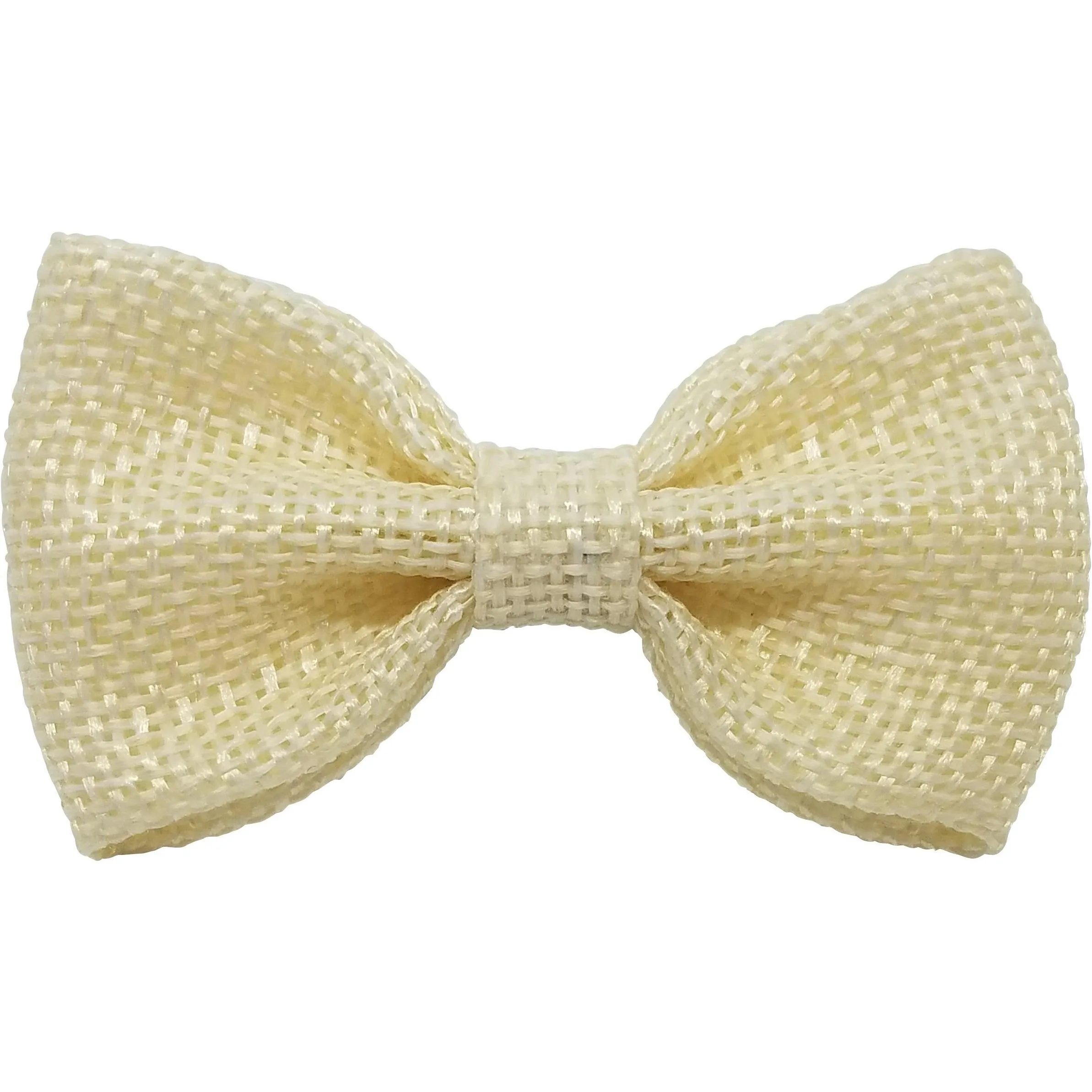 Black 3" Burlap Hair Bow clips