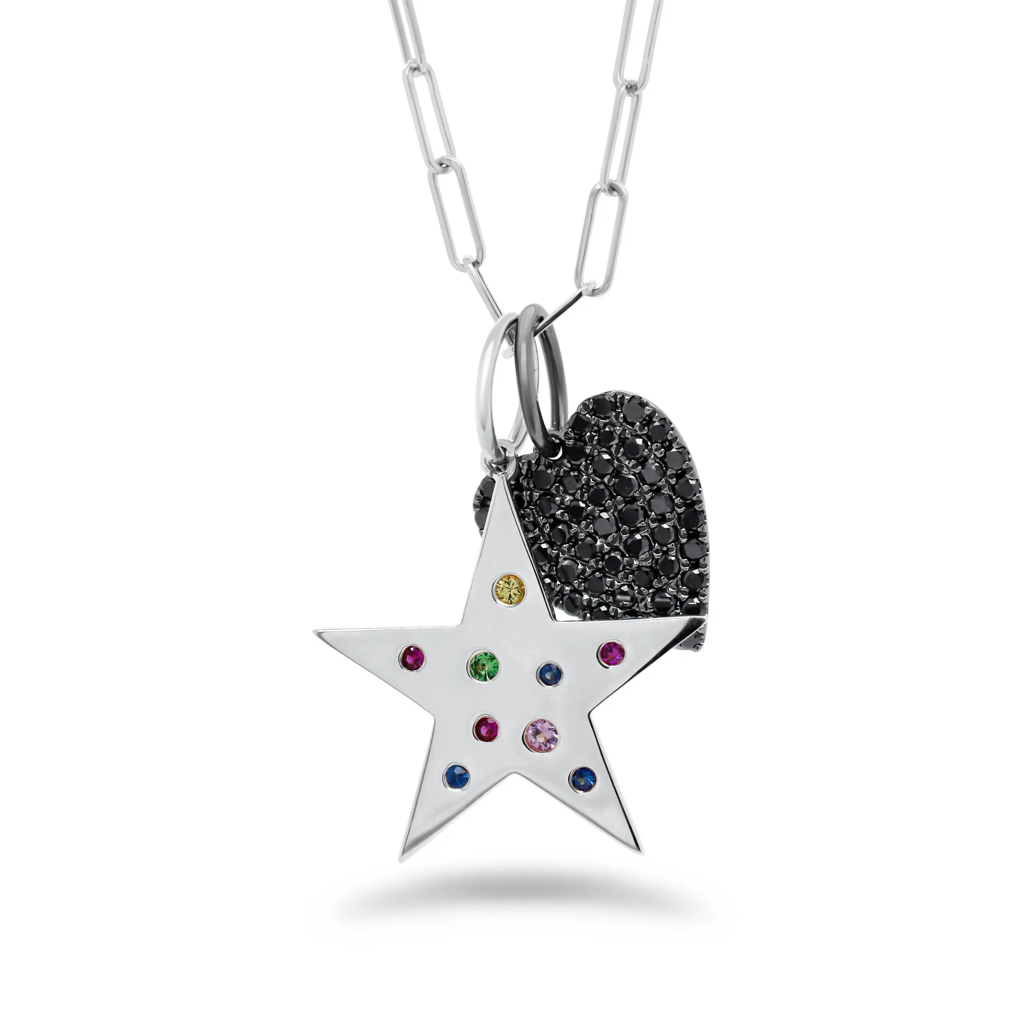 Black Diamond Heart Pendant