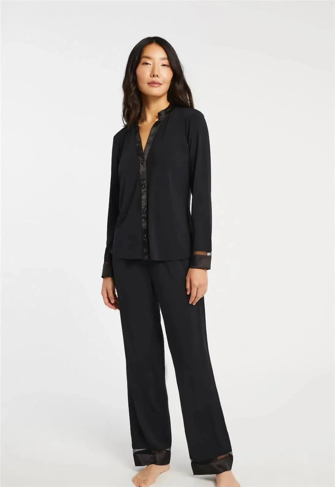 Black Tuxedo PJ Set