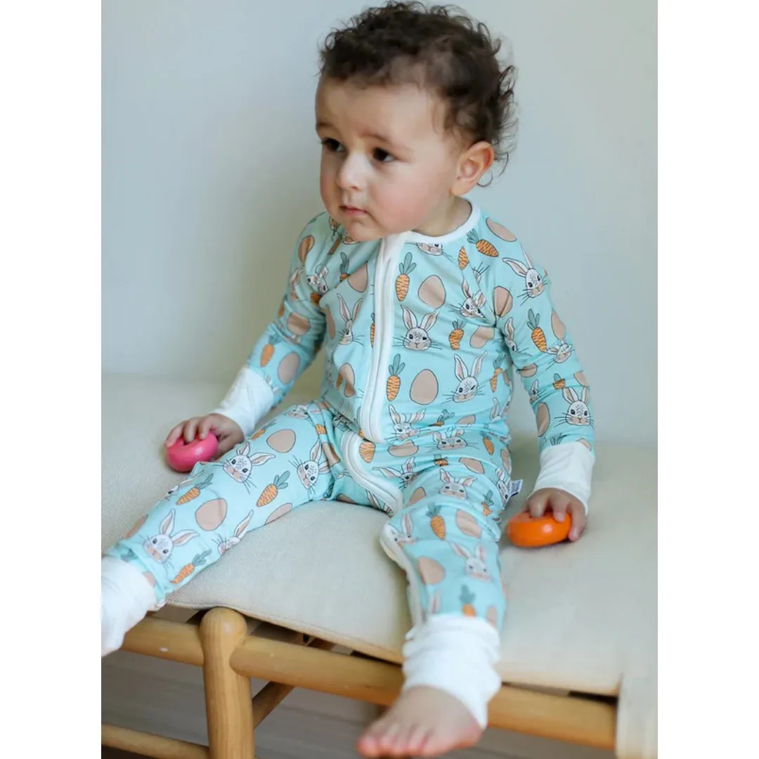 Blue Bunny Zipper Pajama