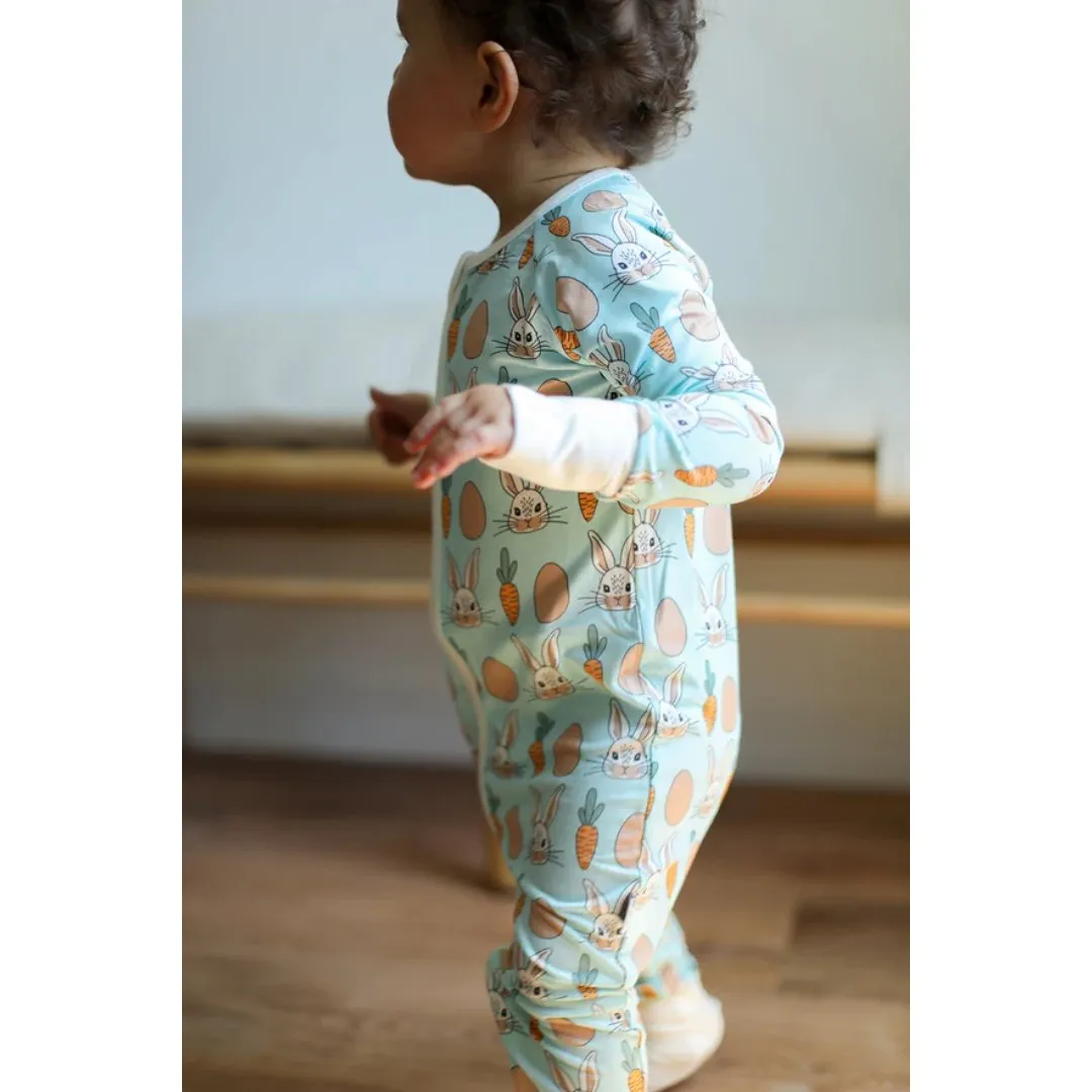 Blue Bunny Zipper Pajama