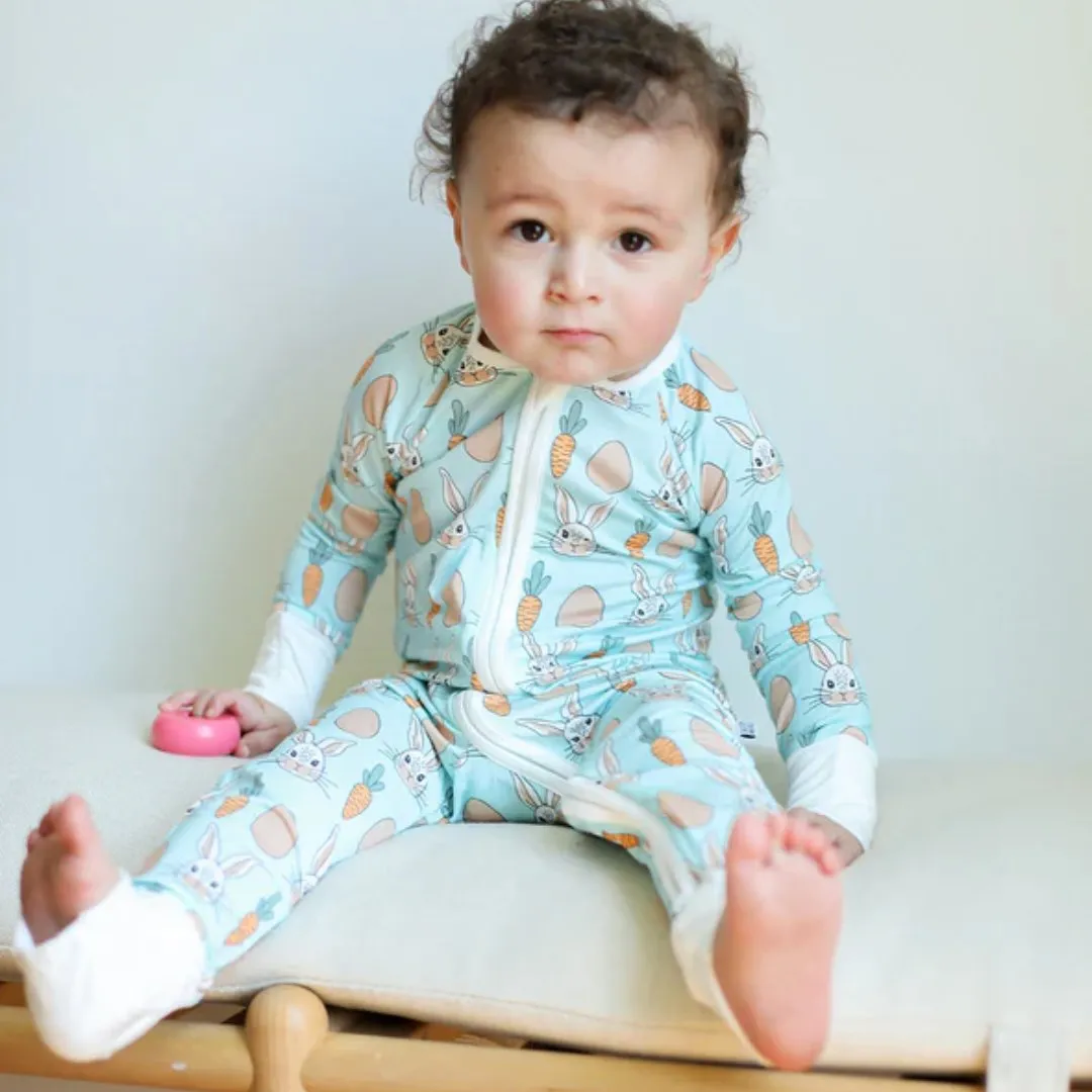 Blue Bunny Zipper Pajama
