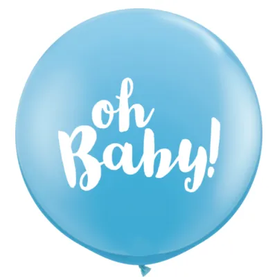 Blue Oh Baby Giant 90cm Balloon