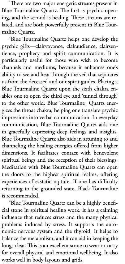Blue Tourmaline Quartz Crystal A   