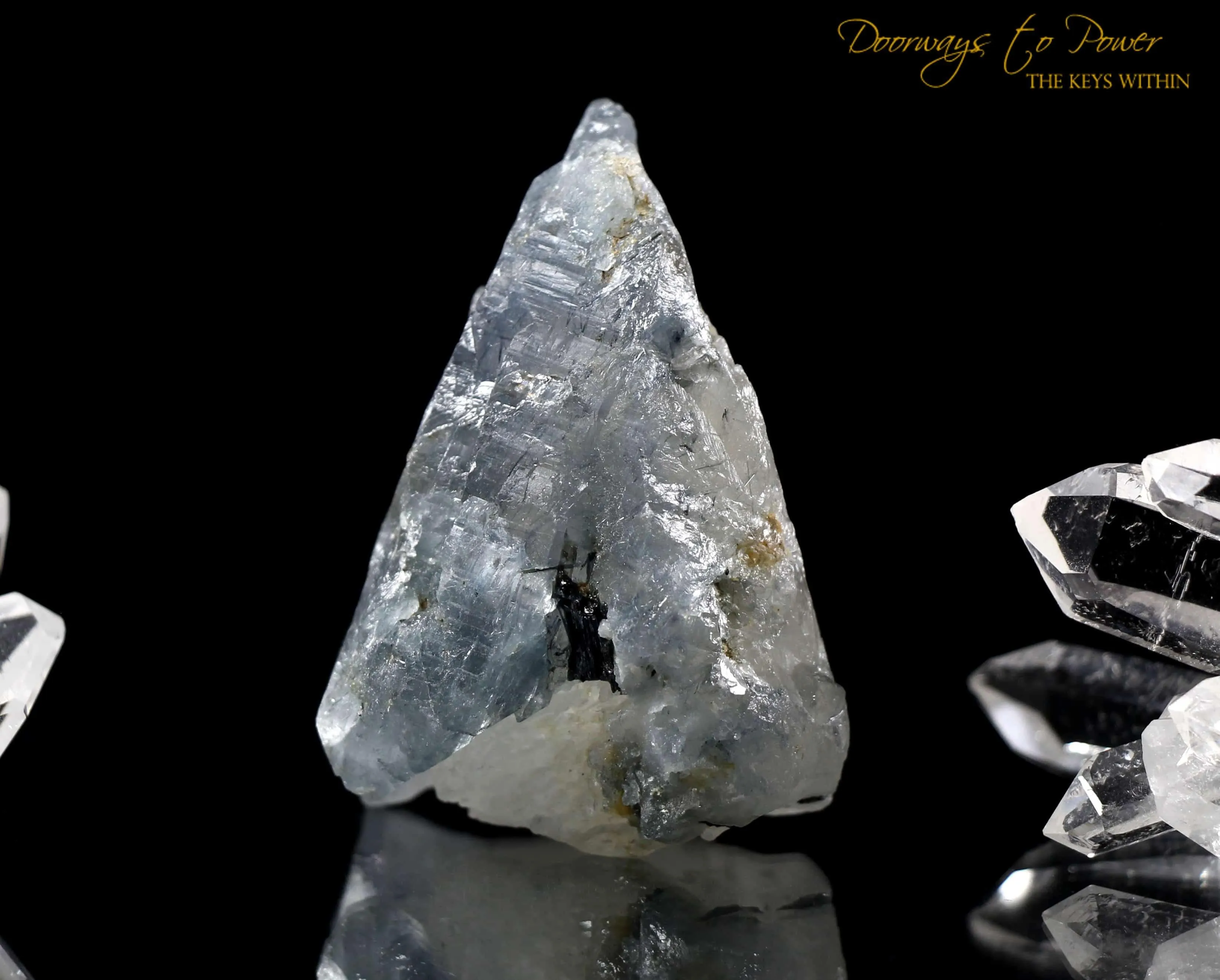 Blue Tourmaline Quartz Crystal A   