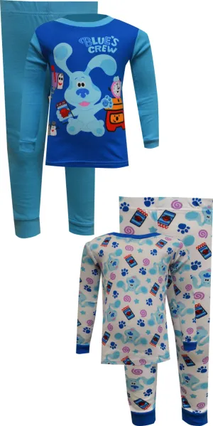 Blue's Clues Blue's Crew Cotton Infant 4 Piece Pajamas