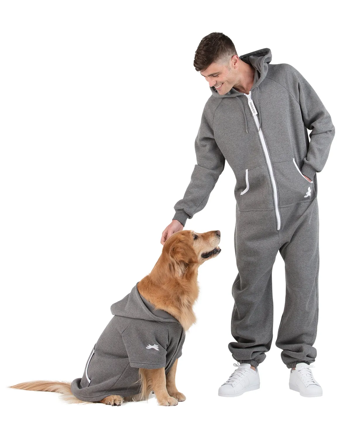 Charcoal Gray Adult Footless Hoodie Onesie