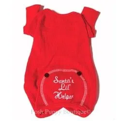 Christmas Dog Pajama - Santas Lil Helper