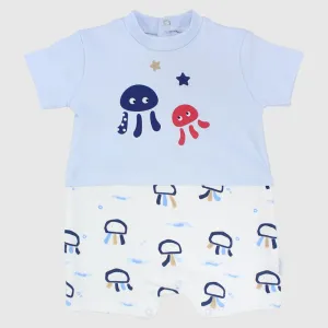 Colorful Jellyfish Short-Sleeved Romper