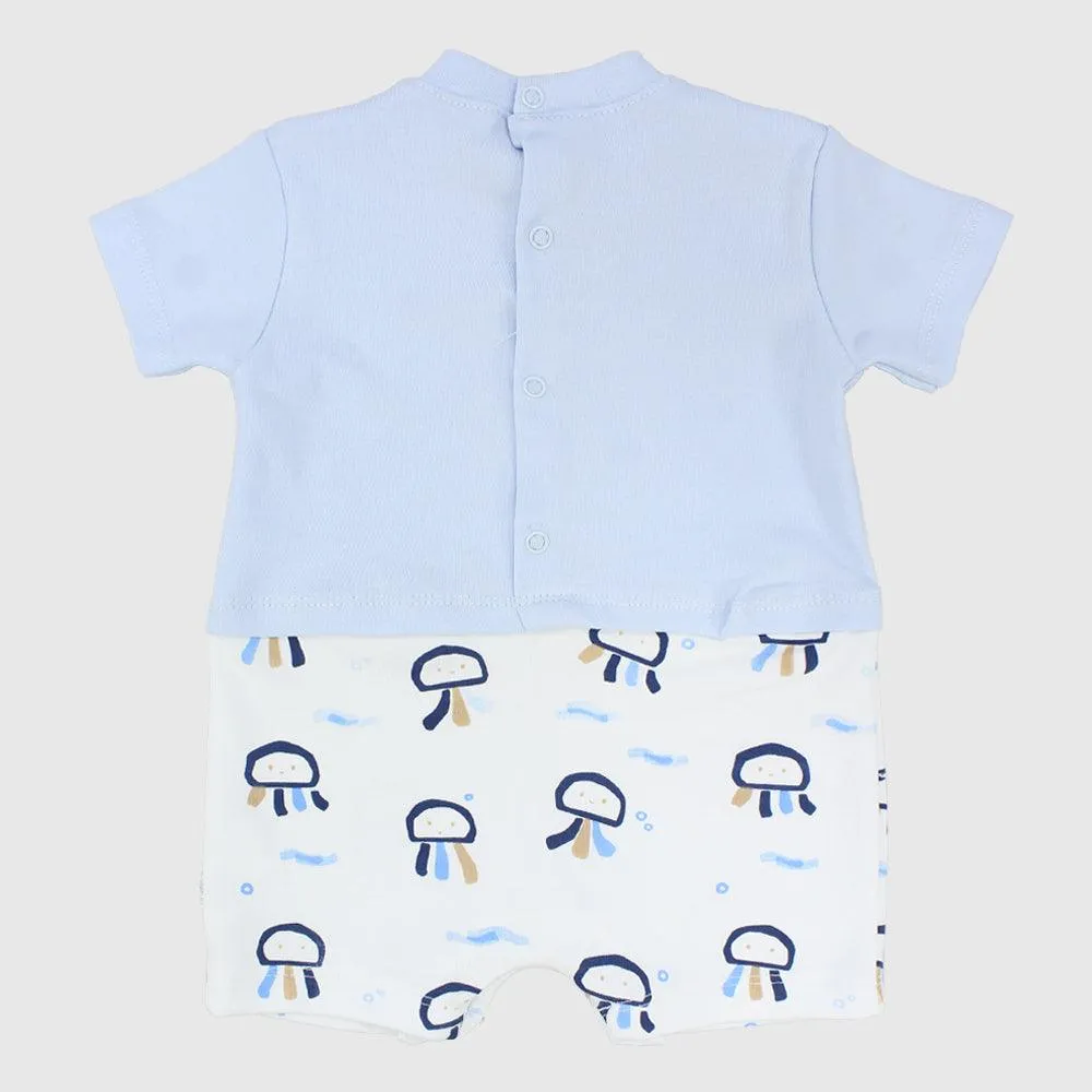 Colorful Jellyfish Short-Sleeved Romper
