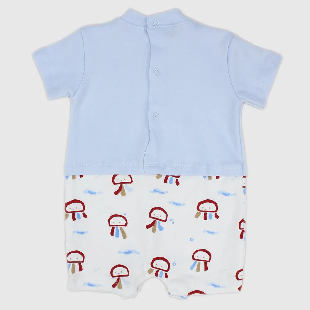 Colorful Jellyfish Short-Sleeved Romper