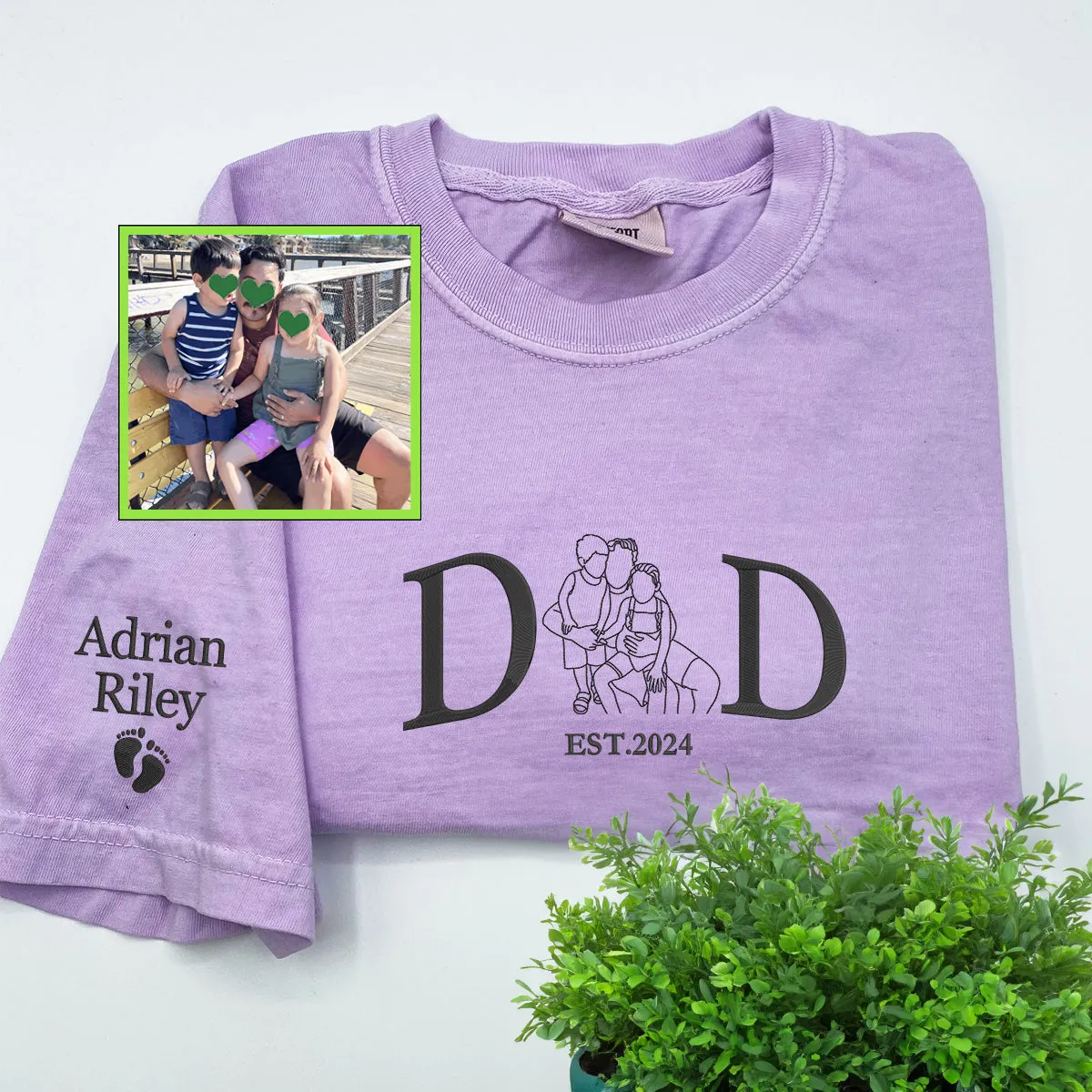 Comfort Color® Custom Embroidered Cool Dad Shirt