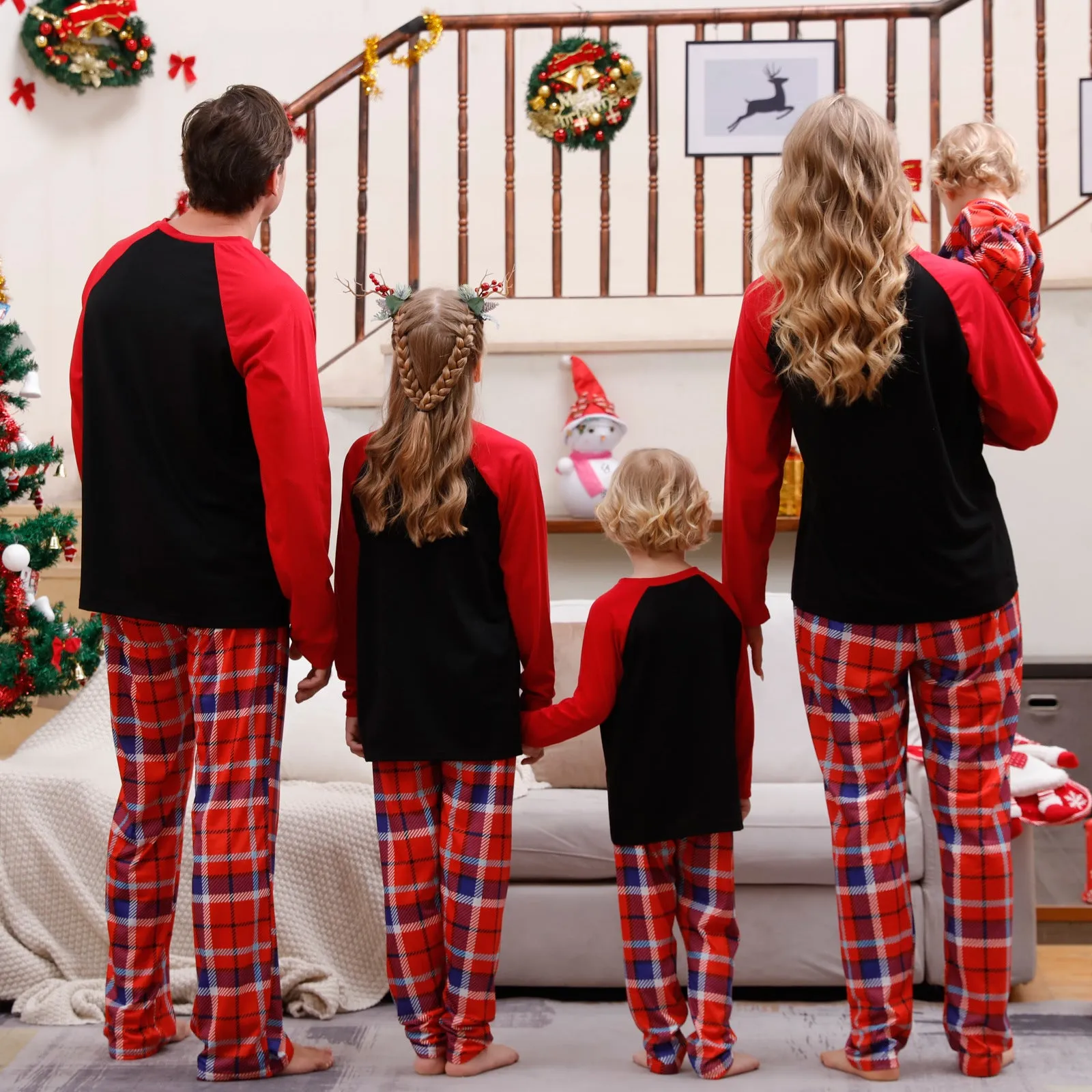 “Cookie Baking Crew” Christmas Plaid Family Pajama Set