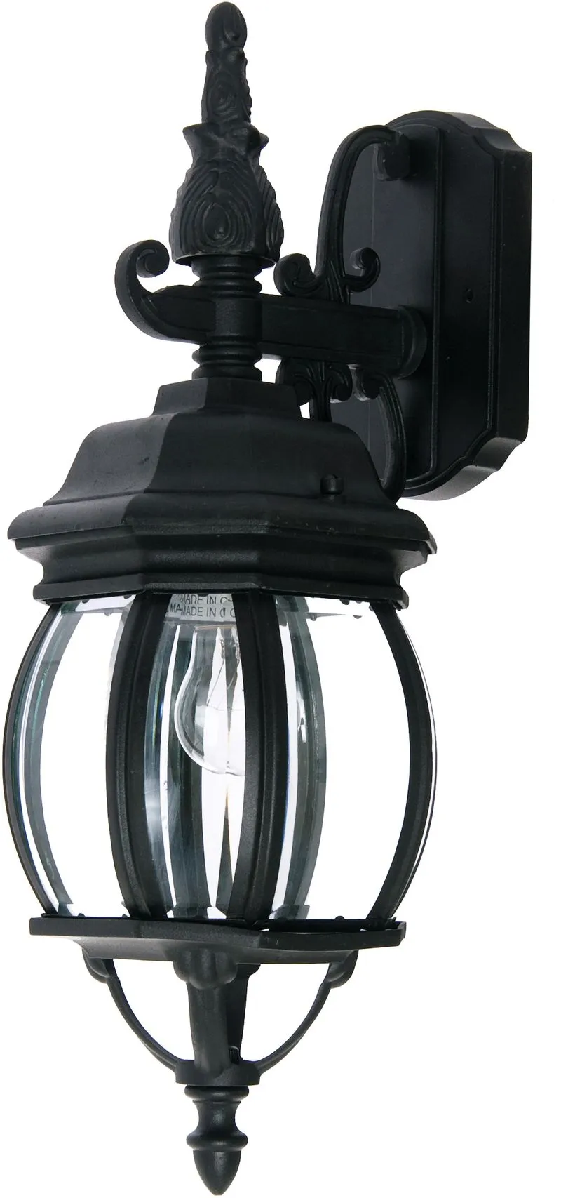 Crown Hill 6" Single Light Outdoor Wall Mount in Black