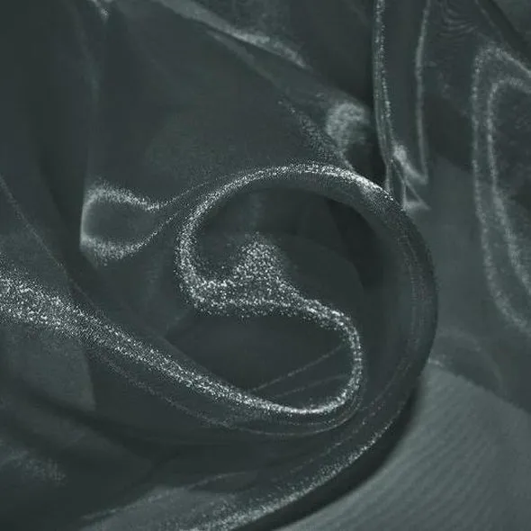 Crystal Organza Table Runner in Charcoal 765