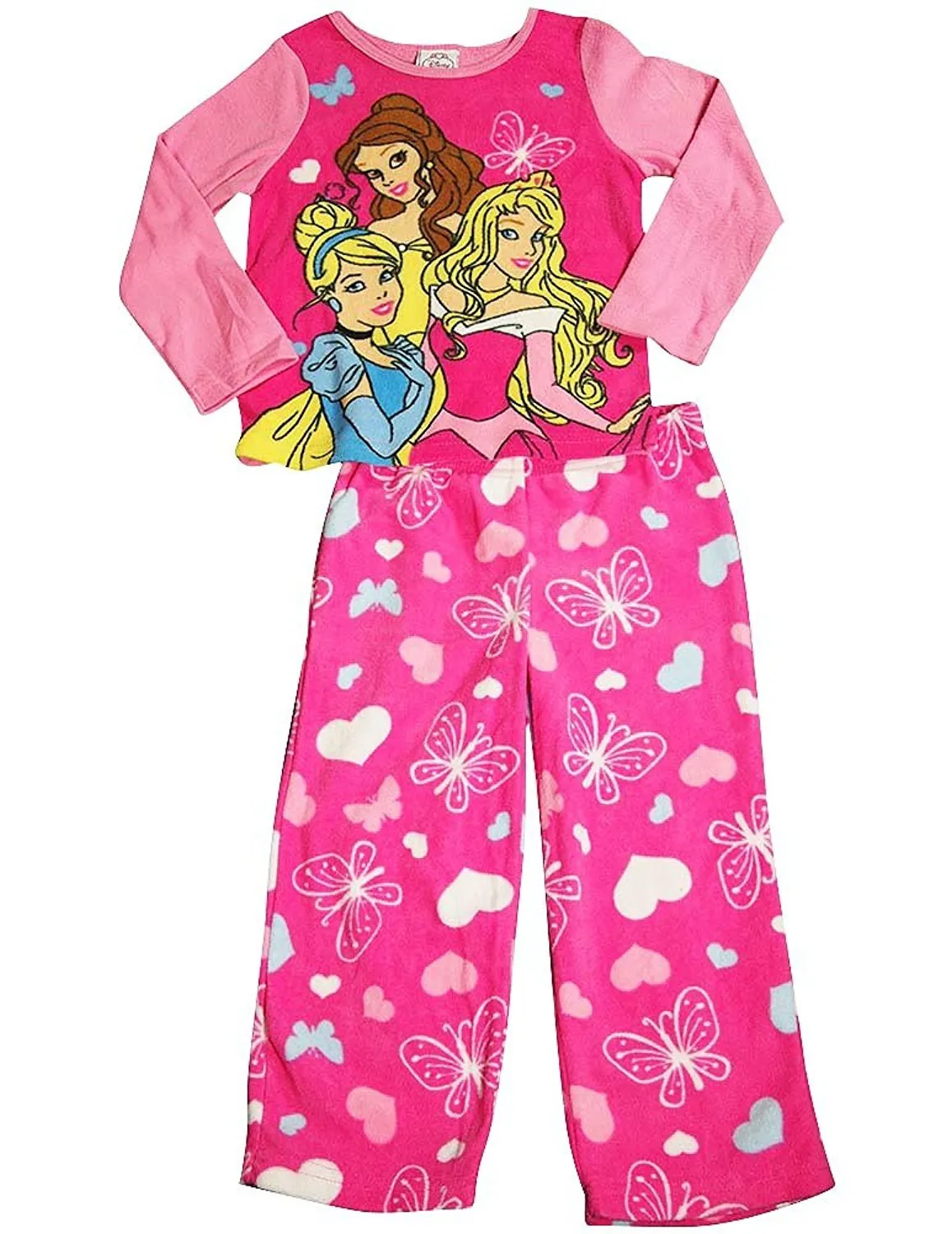 Disney Princess - Big Girls LS Fleece Pajamas