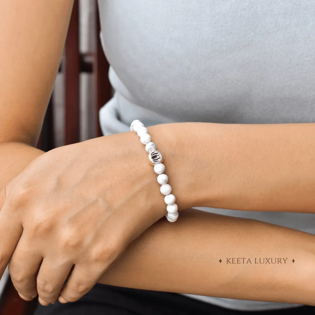 Divine Lotus - Howlite Bracelets