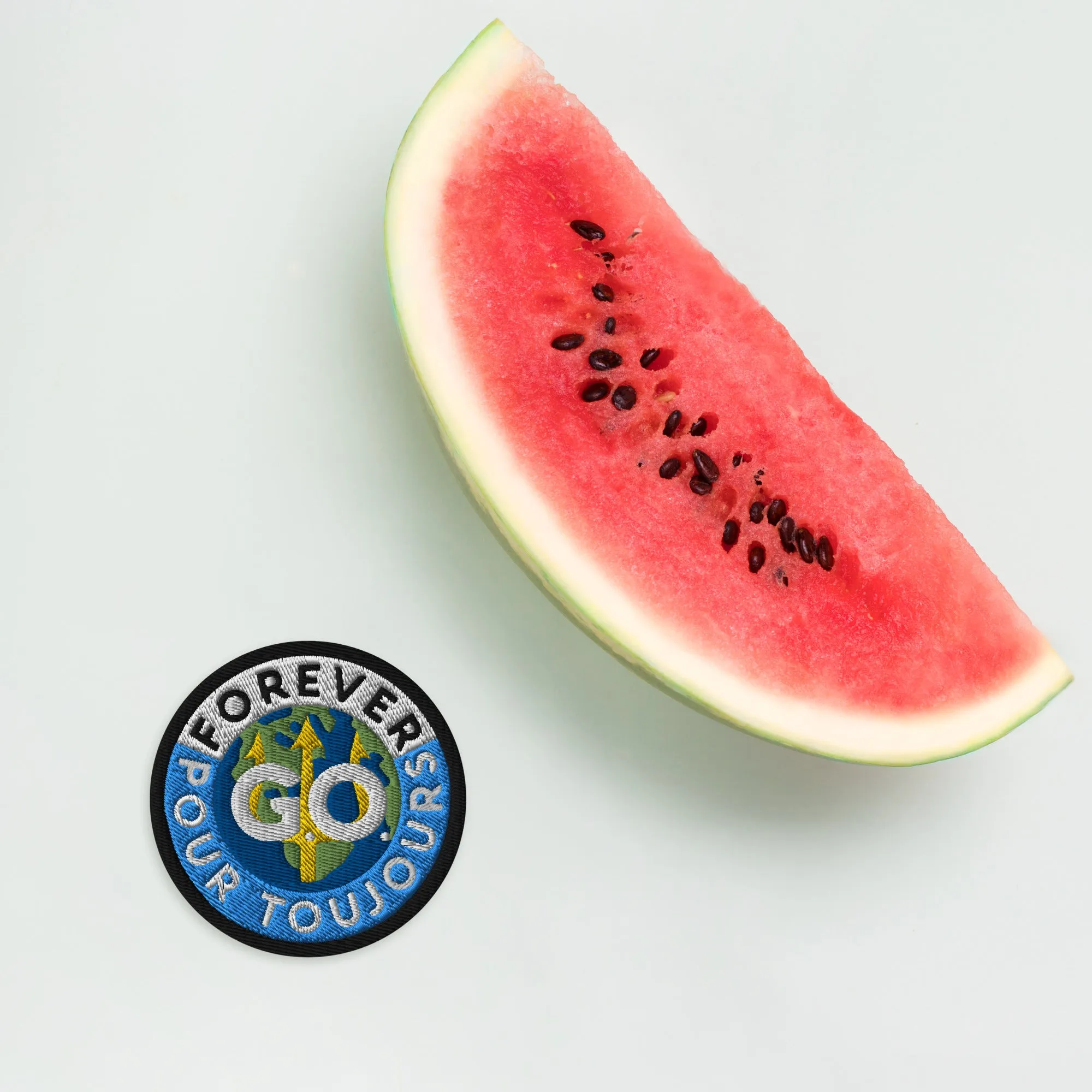 Embroidered patches - Forever GO Pour Toujours