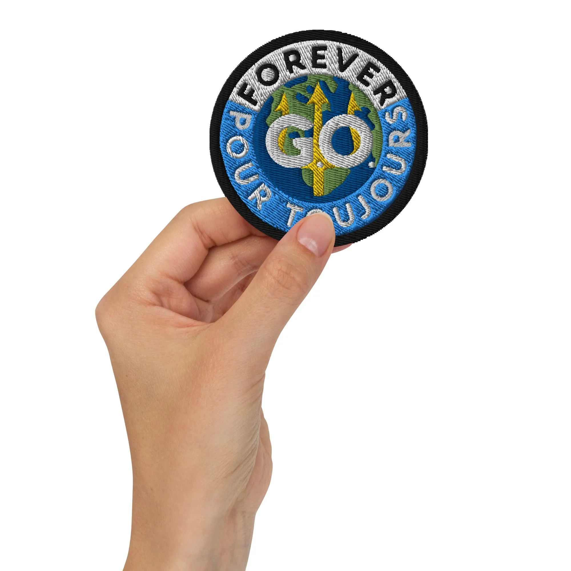 Embroidered patches - Forever GO Pour Toujours