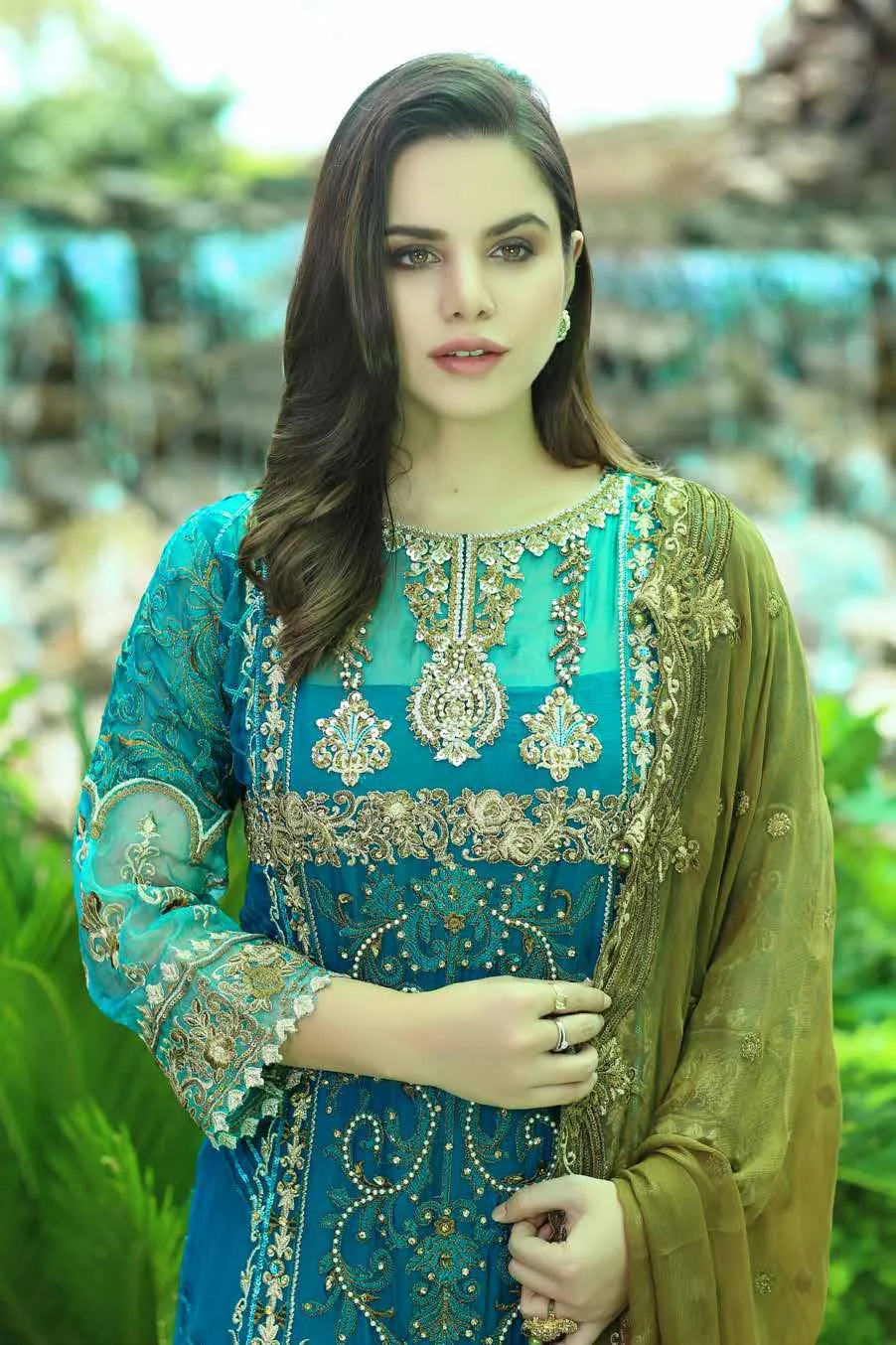 Eshaal Luxury Embroidered Festive Eid Chiffon Collection by Emaan Adeel – EA01