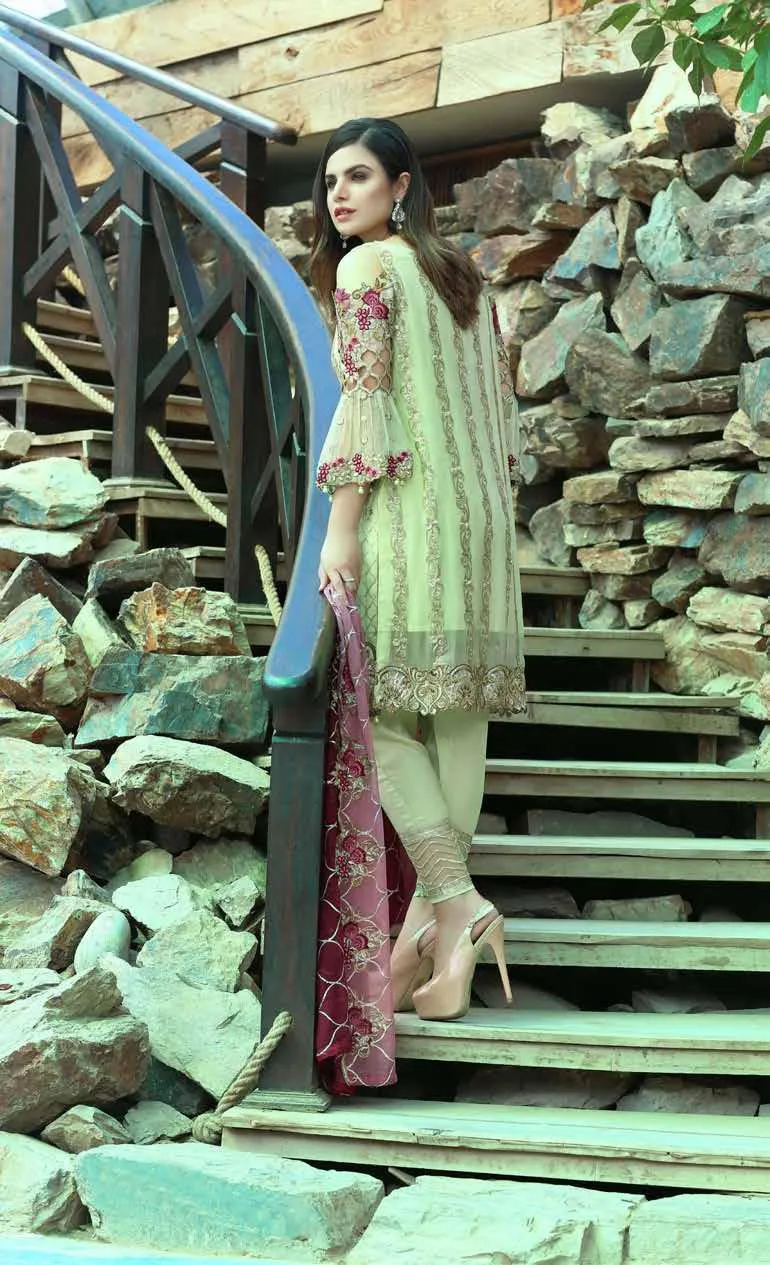 Eshaal Luxury Embroidered Festive Eid Chiffon Collection by Emaan Adeel – EA08